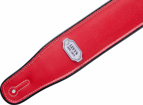Leather guitar strap Levys M26VP Leather guitar strap Red - 2