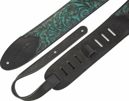 Leather guitar strap Levys M4WP-001 Leather guitar strap Palm Jade - 3
