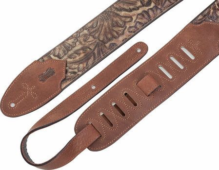 Leather guitar strap Levys M4WP-002 Leather guitar strap Palm Pecan - 3