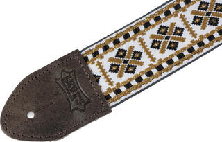 Колан за китара Levy's Vintage Hootenanny Beige Колан за китара - 1