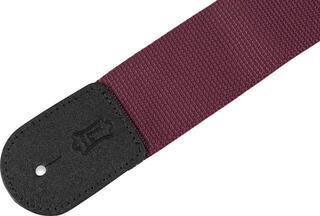 Textilgurte für Gitarren Levy's Single Tone Solid Colored Poly Textilgurte für Gitarren Burgundy - 1
