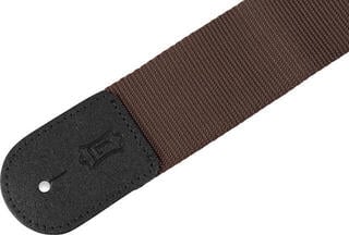 Kytarový pás Levy's Single Tone Solid Colored Poly Kytarový pás Brown - 1