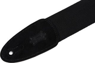 Kytarový pás Levy's Cotton & Suede Standard  Kytarový pás Black - 1