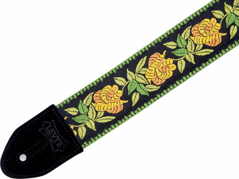 Textilgurte für Gitarren Levys MC8JQ-004 Print Series 2" Woven Guitar Strap Rosa Yellow - 3
