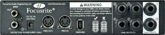 FireWire audio prevodník - zvuková karta Focusrite SAFFIRE PRO 14 - 6