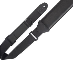 Gitarrengurt Levy's Leather Right Height Garment Leather 2.5 Black Gitarrengurt - 2