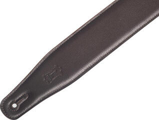 Gitarrengurt Levy's Leather Right Height Garment Leather 2.5  Dark Brown Gitarrengurt - 1