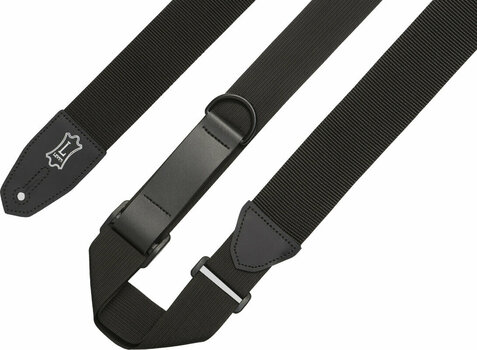 Tekstylne gitarowe pasy Levys MRHP-BLK Specialty Series 2" Wide Polyester RipChord Guitar Strap Black - 3