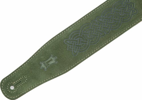 Leather guitar strap Levys MS26CK Leather guitar strap Green - 2