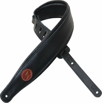 Leather guitar strap Levys MSS2-XL Leather guitar strap Black - 3