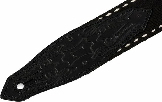 Textile guitar strap Levys MSSC80-BLK Country/Western Series 2" Heavy-weight Cotton Guitar Strap Black - 2