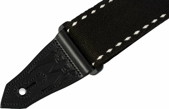 Textile guitar strap Levys MSSC80-BLK Country/Western Series 2" Heavy-weight Cotton Guitar Strap Black - 3