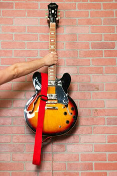 Tekstilni remen za gitaru Levys MSSC8-RED Classics Series 2" Signature Series Cotton Guitar Strap Red - 5