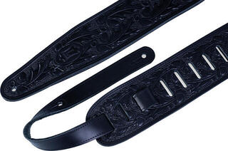 Gitarrengurt Levy's Oak Embossed Black Gitarrengurt - 1