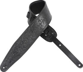 Gitarrengurt Levy's Oak Embossed Black Gitarrengurt - 2