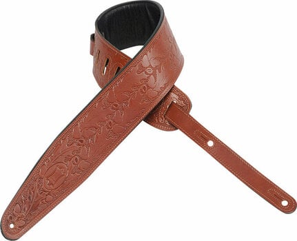 Leather guitar strap Levys PM44T01 Leather guitar strap Walnut - 2