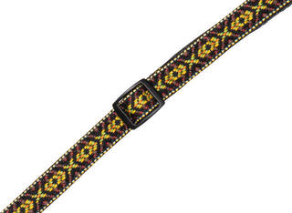 Pasek do Ukulele Levy's Jacquard Ukulele Standard Pasek do Ukulele Black & Yellow - 2