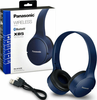 Bezdrôtové slúchadlá na uši Panasonic RB-HF420BE Blue - 3