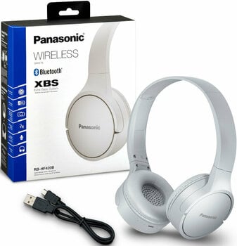 Słuchawki bezprzewodowe On-ear Panasonic RB-HF420BE White - 3