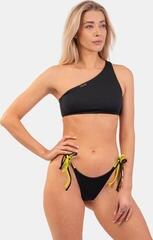 Strój kąpielowy damski Nebbia One Shoulder Bandeau Bikini Top Black S Strój kąpielowy damski - 1