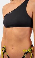 Strój kąpielowy damski Nebbia One Shoulder Bandeau Bikini Top Black S Strój kąpielowy damski - 3