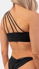 Strój kąpielowy damski Nebbia One Shoulder Bandeau Bikini Top Black S Strój kąpielowy damski - 4