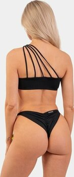 Costumi da bagno da donna Nebbia One Shoulder Bandeau Bikini Top Black M - 3