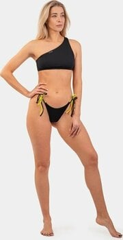 Női fürdőruha Nebbia One Shoulder Bandeau Bikini Top Black M - 6