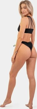 Női fürdőruha Nebbia One Shoulder Bandeau Bikini Top Black M - 7