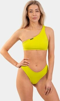 Women's Swimwear Nebbia One Shoulder Bandeau Bikini Top Green S - 2