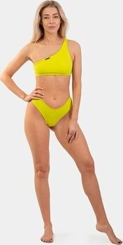 Strój kąpielowy damski Nebbia One Shoulder Bandeau Bikini Top Green S - 6
