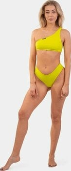 Dámske plavky Nebbia One Shoulder Bandeau Bikini Top Green S - 7