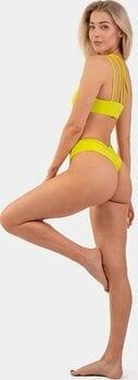 Strój kąpielowy damski Nebbia One Shoulder Bandeau Bikini Top Green S - 8