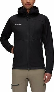 Outdoor Jacket Mammut Ultimate VII SO Hooded Men Outdoor Jacket Black S - 2