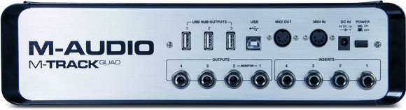 USB audio prevodník - zvuková karta M-Audio M-TRACK QUAD - 2