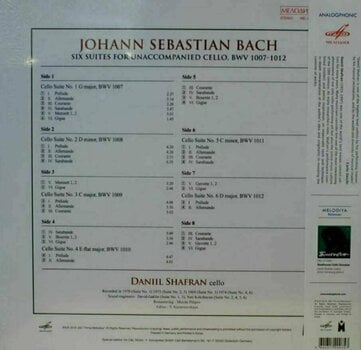 Disque vinyle J. S. Bach - 6 Suites for Unaccompanied Cello (Box Set) - 2