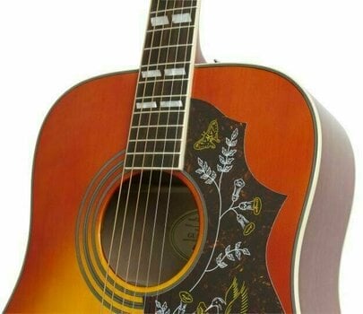 Elektroakustická gitara Dreadnought Epiphone Hummingbird Studio Faded Cherry - 2