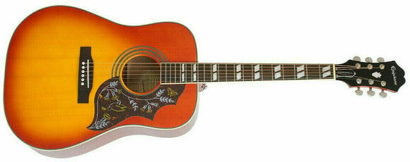 Elektroakustická gitara Dreadnought Epiphone Hummingbird Studio Faded Cherry - 3