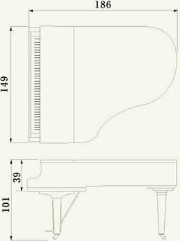 Akustické klavírne krídlo Yamaha C3X-PM Grand Piano Polished Mahogany - 2