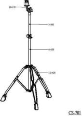 Straight Cymbal Stand Stable CS-701 Straight Cymbal Stand - 1