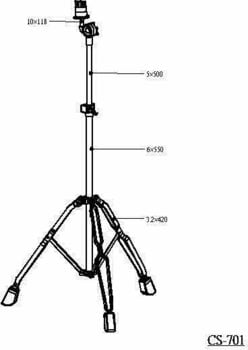 Straight Cymbal Stand Stable CS-701 Straight Cymbal Stand - 2