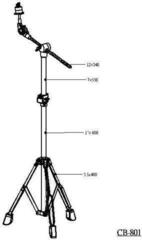 Cymbal Boom Stand Stable CB-801 Cymbal Boom Stand - 2