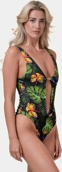 Badkläder för kvinnor Nebbia High-Energy Monokini Jungle Green S - 3