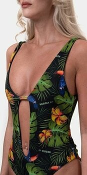 Badkläder för kvinnor Nebbia High-Energy Monokini Jungle Green S - 7