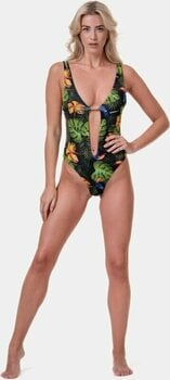 Badkläder för kvinnor Nebbia High-Energy Monokini Jungle Green S - 14