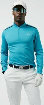 Sweat à capuche/Pull J.Lindeberg Tech Bridge Golf Mid Layer Enamel Blue M Sweat-shirt - 3