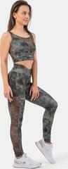 Fitness Hose Nebbia ECO Camo Green Mesh Leggings "Breathe" Como Green L Fitness Hose - 4