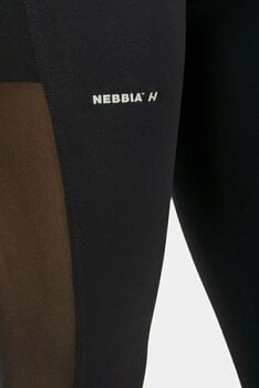 Fitness Trousers Nebbia Black Mesh Design Leggings "Breathe" Black M Fitness Trousers - 3