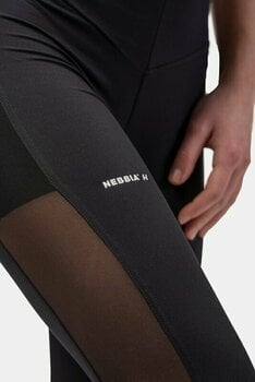 Fitness Trousers Nebbia Black Mesh Design Leggings "Breathe" Black M Fitness Trousers - 4