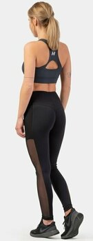Fitness Trousers Nebbia Black Mesh Design Leggings "Breathe" Black M Fitness Trousers - 6